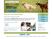 Tablet Screenshot of hammondpethospital.com